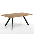 Skye Solid Oak Dining Table ouch cart