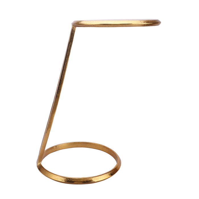 Slanted Nesting Tables by Décor de Maison in Raw Antique Gold Finish small size M.M.I. OVERSEAS