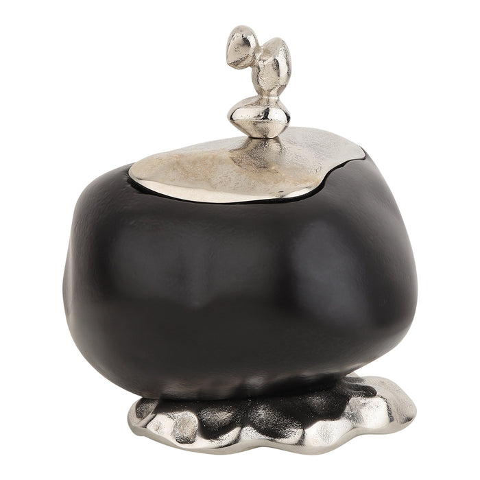 SlatePebble Box in Black Silver M.M.I. OVERSEAS