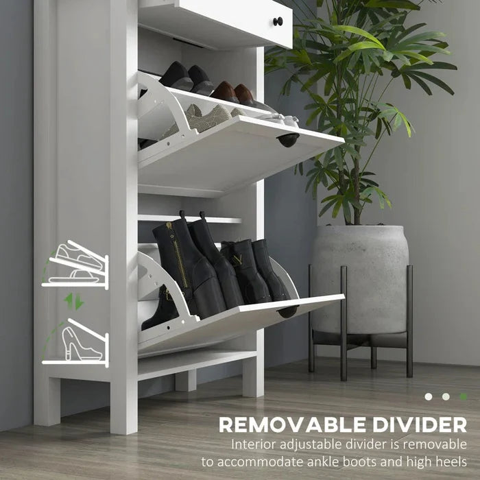 "Sleek & Stylish Shoe Storage Cabinet: Keep Your Entryway Neat and Organized" ouch cart