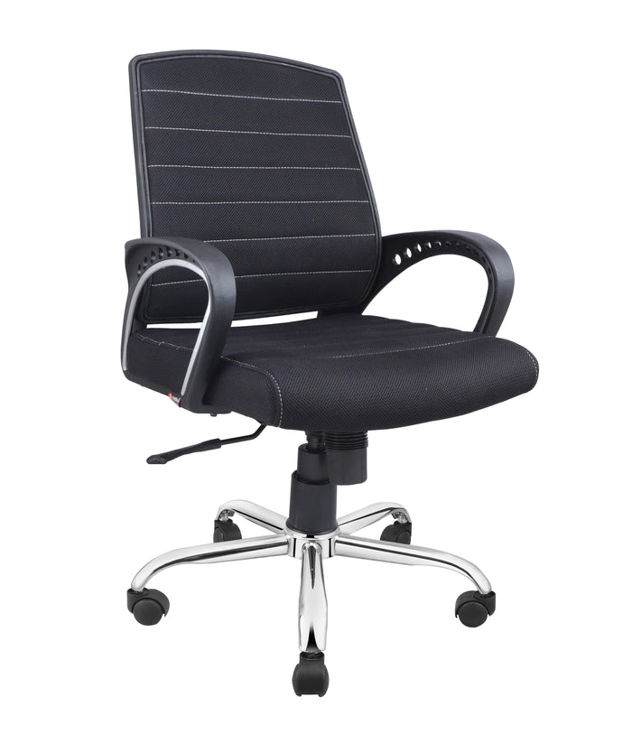 Smart Ergonomic Chair With Breathable Black Mesh Fabric - Ouch Cart