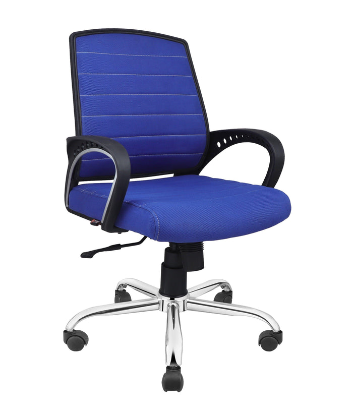 Smart Ergonomic Chair With Breathable Blue Mesh Fabric - Ouch Cart | Ouch cart