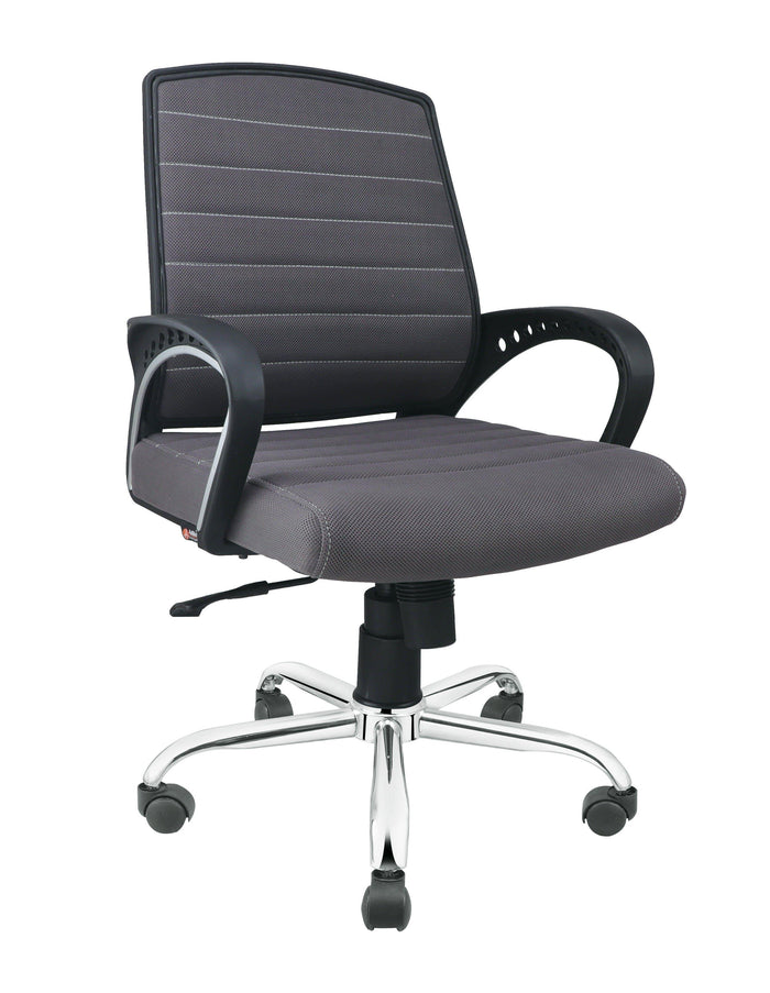 Smart Ergonomic Chair With Breathable Grey Mesh Fabric - Ouch Cart