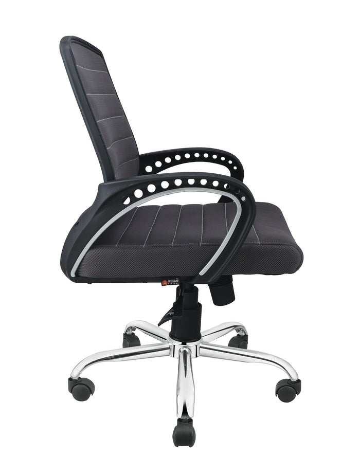 Smart Ergonomic Chair With Breathable Grey Mesh Fabric - Ouch Cart | Office chair | Study chair | Executive chair