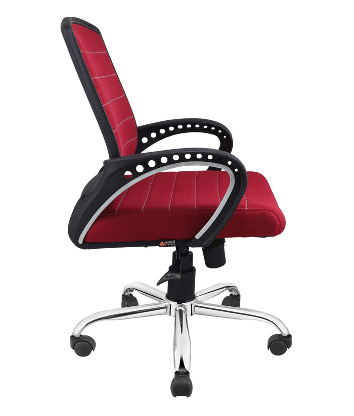 Smart Ergonomic Chair With Breathable Red Mesh Fabric - Ouch Cart | Office chair | Study chair