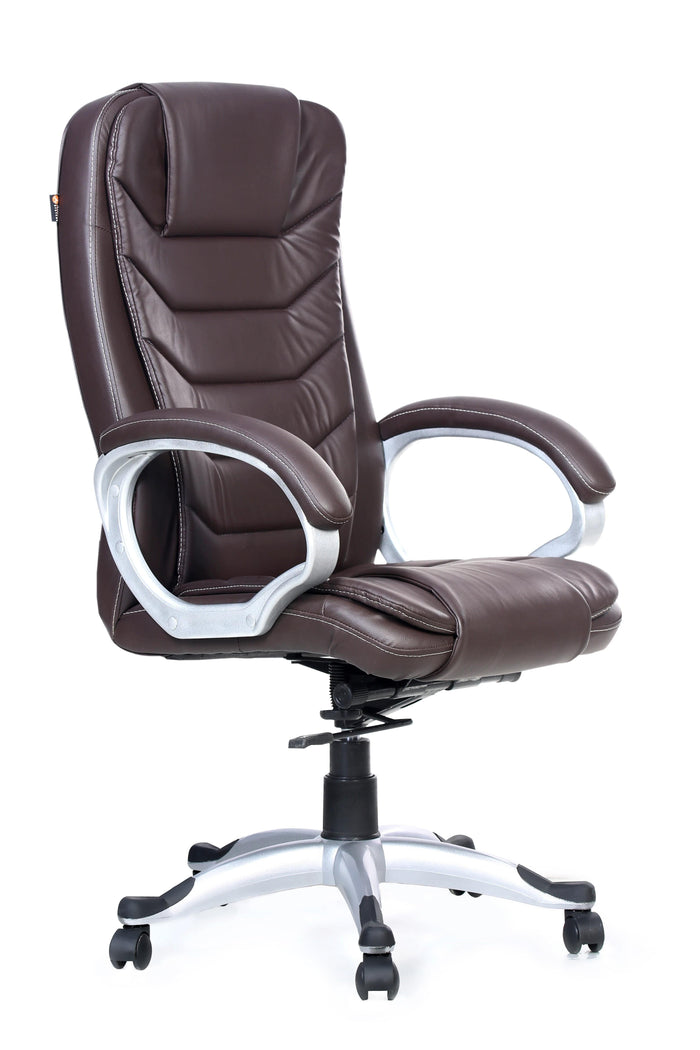 Smart Executive Chair in Brown Colour by Adiko Systems - Ouch Cart