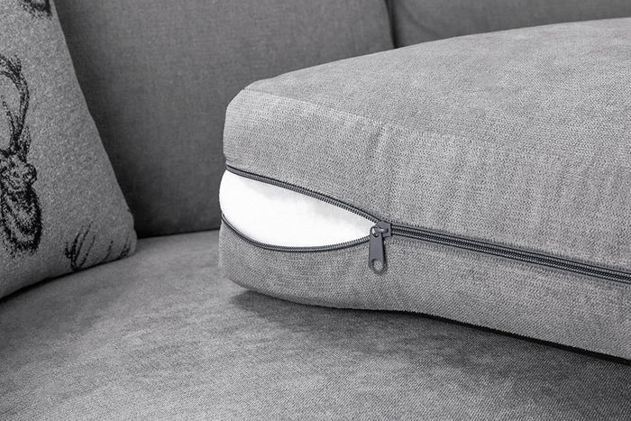 Sofa Verona Fabric Corner Sofa - 2 Seater (Grey, - Ouch Cart