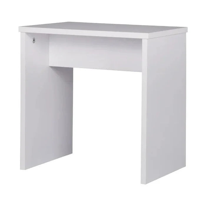 Soges Vanity Table Set with Mirror and Stool, Makeup Desk Dressing Table with Storage Drawer Make Up Table (White) - Ouch Cart