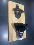 Solid Cool Shuttlecock Wall Mounted Wooden Bottle Opener ( With Complementary Coaster ) By Miza - Ouch Cart