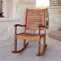 Solid & Primary Wood Rocking Chair/Standard Size Wooden Recliner - Ouch Cart