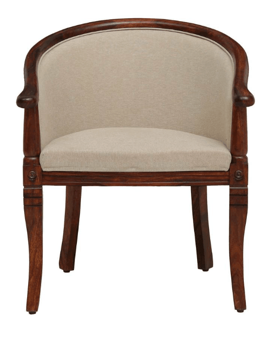 Solid Sheesham Wood Armchair For Living Room , Bedroom - Ouch Cart | Wing chair