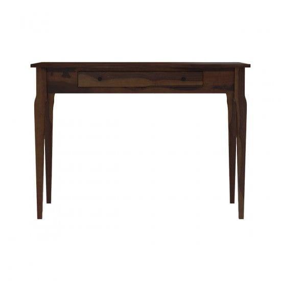 Solid Sheesham Wood Modern Console Table (Standard, Walnut Finish) - Ouch Cart