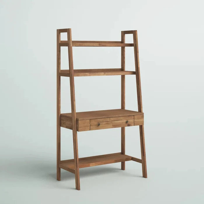 Solid Wood Base Leaning / Ladder Desk Ouch Cart