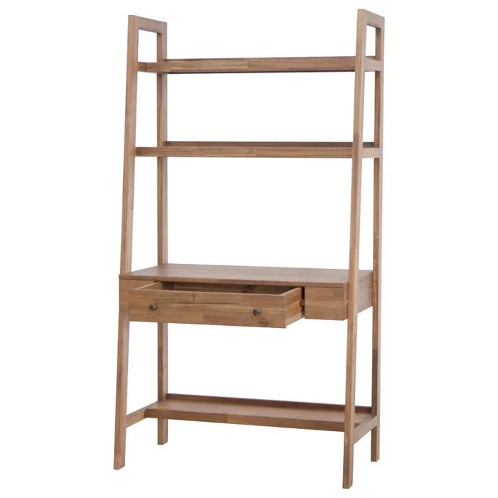 Solid Wood Base Leaning / Ladder Desk Ouch Cart