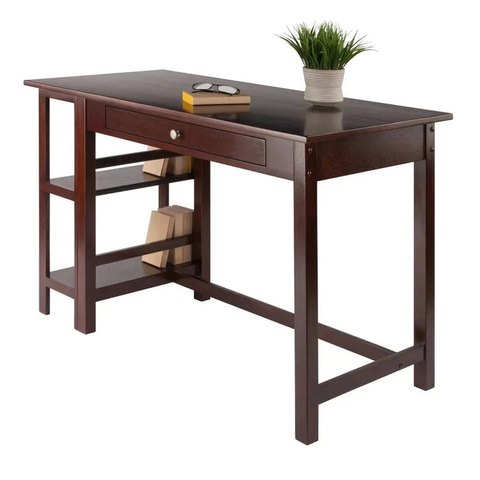 Solid Wood Base Writing Desk Ouch Cart