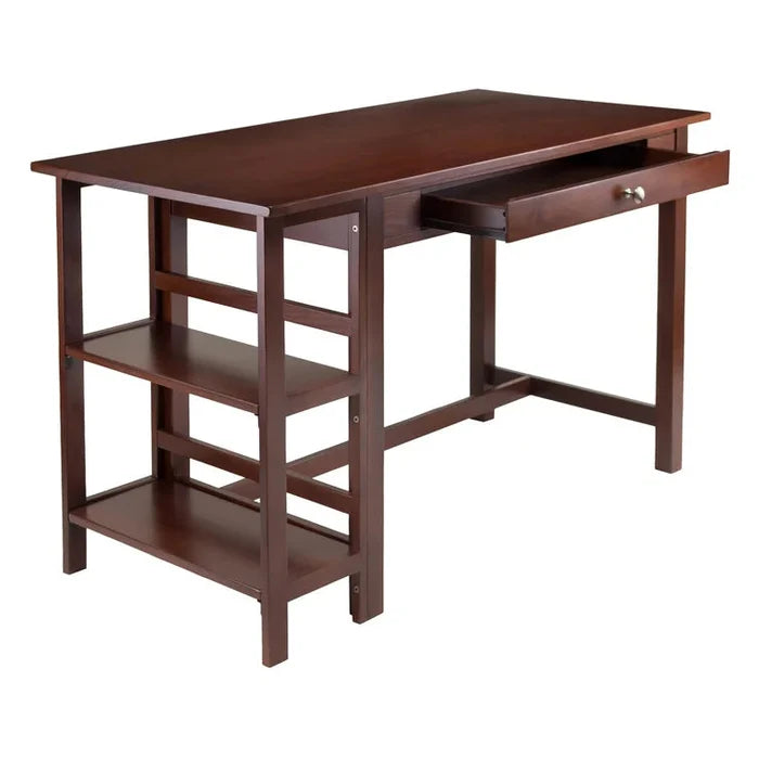 Solid Wood Base Writing Desk Ouch Cart