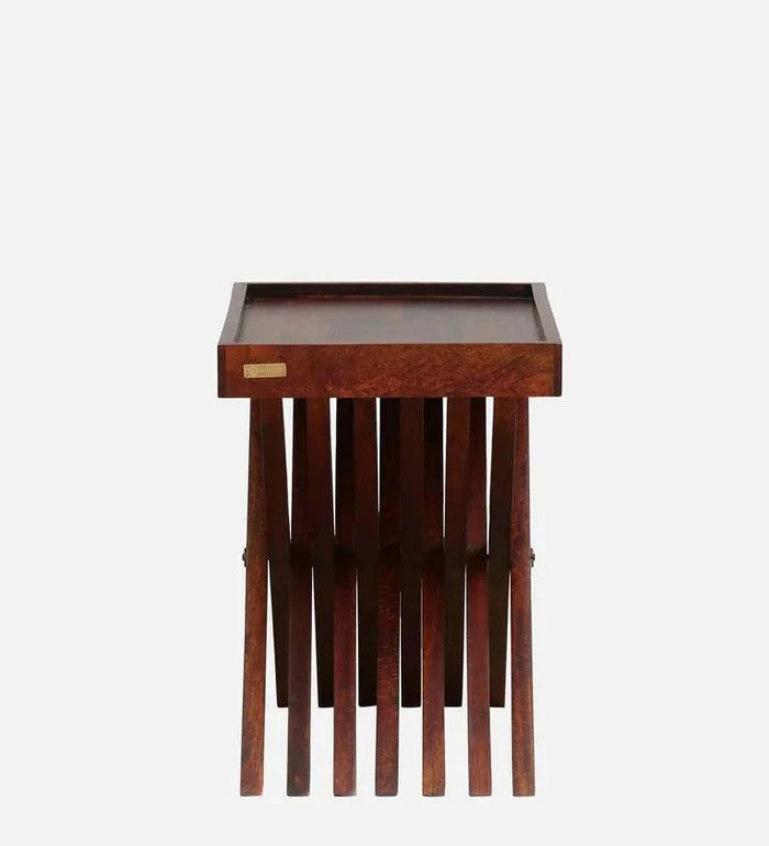 Solid Wood Coffee Table In Honey Oak Finish - Ouch Cart