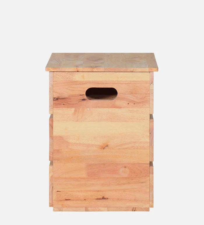 Solid Wood Coffee Table In Natural Finish - Ouch Cart