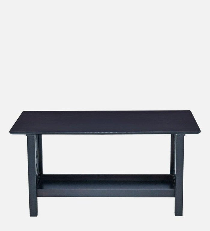 Solid Wood Coffee Table in Walnut Finish With Drawers - Ouch Cart