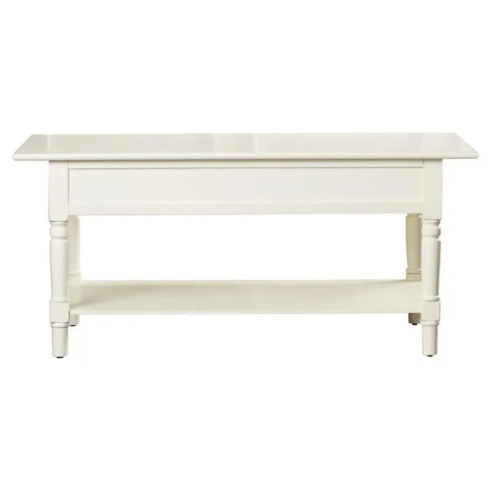 Solid Wood Coffee Table with Storage - Ouch Cart