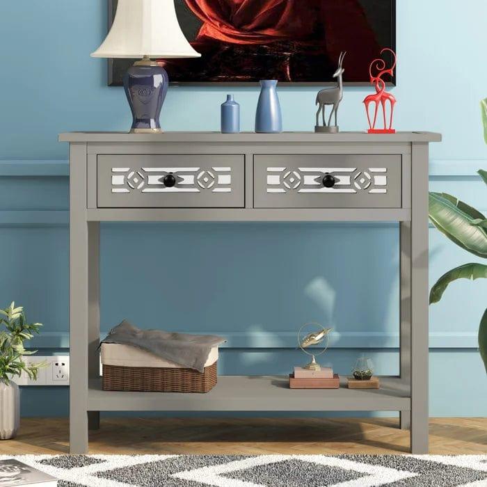 Solid Wood Console Tabl - Ouch Cart