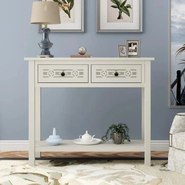 Solid Wood Console Tabl - Ouch Cart