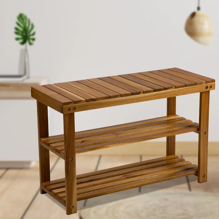 Solid Wood Shoe Rack