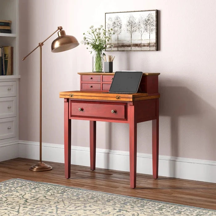 Solid Wood Writing Desk ouch cart