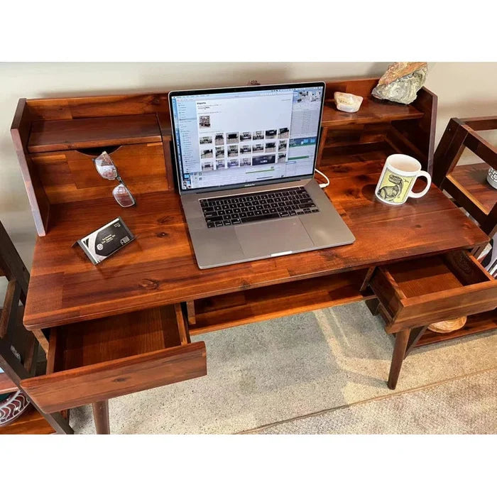 solid Wood Writing Desk ouch cart
