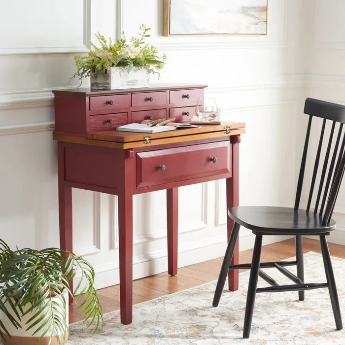 Solid Wood Writing Desk ouch cart