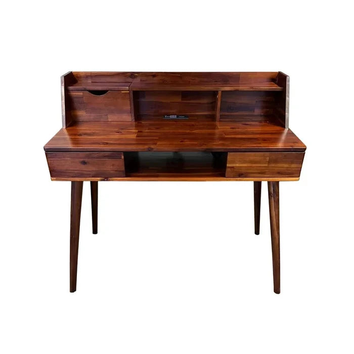solid Wood Writing Desk ouch cart