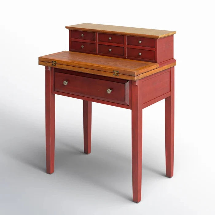 Solid Wood Writing Desk ouch cart