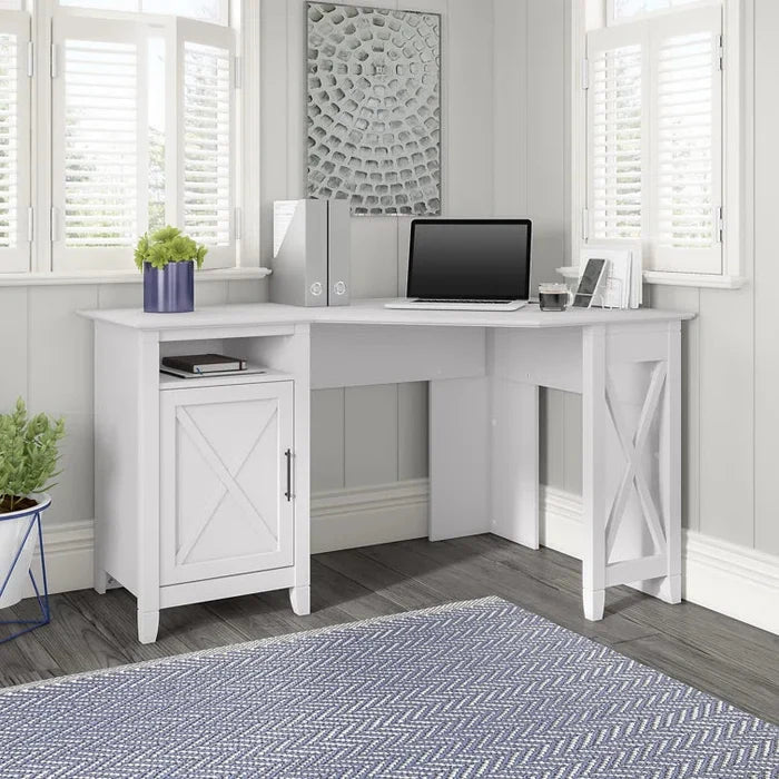 "Spacious 54'' Corner Desk for Optimized Workspace" Ouch Cart