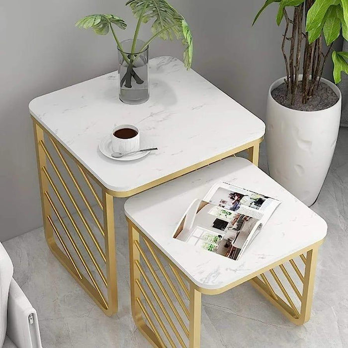 Square Sofa Side Nesting Tables Set - Ouch Cart