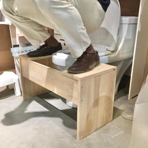 Squatting Wooden Platform/Squat Potty Stool For Toilet By Miza - Ouch Cart