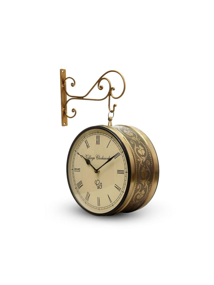 Station Clock Brass 10 Inches - Ouch Cart