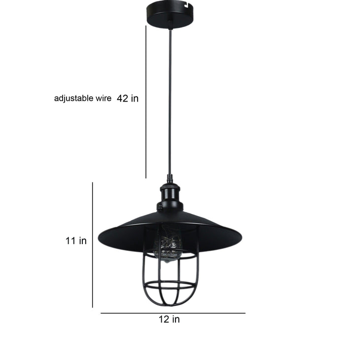 Studio Black Hanging Light by SS Lightings - Ouch Cart