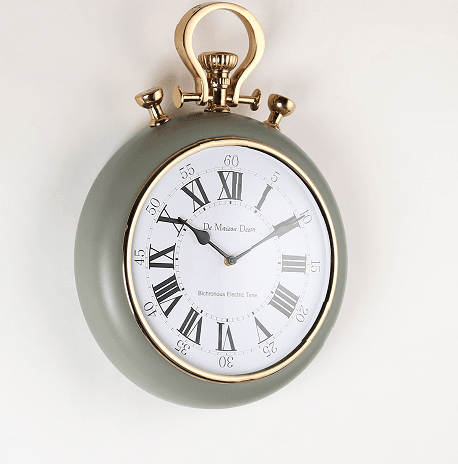 Sullivan - the Green and Gold wall clock - Ouch Cart