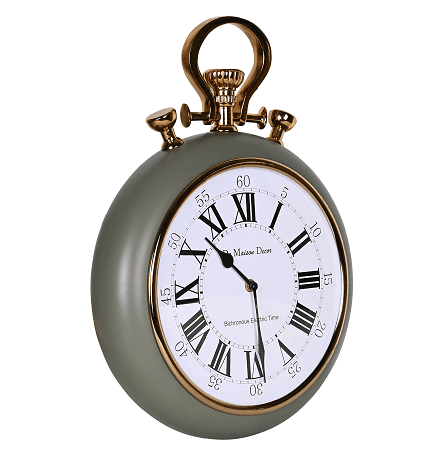 Sullivan - the Green and Gold wall clock - Ouch Cart