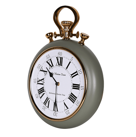 Sullivan - the Green and Gold wall clock - Ouch Cart