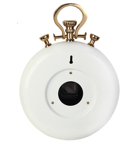 Sullivan - the White and Gold wall clock - Ouch Cart