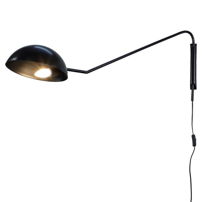 Swiveling Black Metal Wall Light by SS Lightings - Ouch Cart