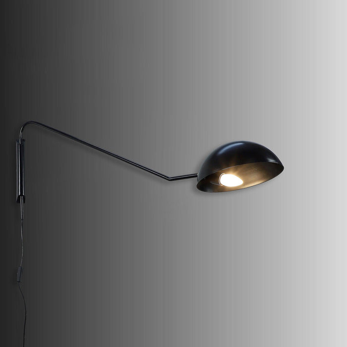 Swiveling Black Metal Wall Light by SS Lightings - Ouch Cart