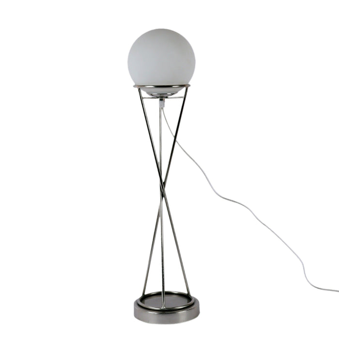 " Sybil's Orb" Silver by Décor de Maison silver table lamp in Pewter finish M.M.I. OVERSEAS