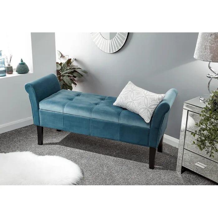 Tabor Upholstered Storage Bench - Ouch Cart