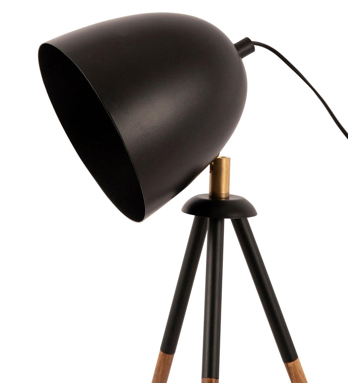 Teak Bud Desk Lamp Black - Ouch Cart