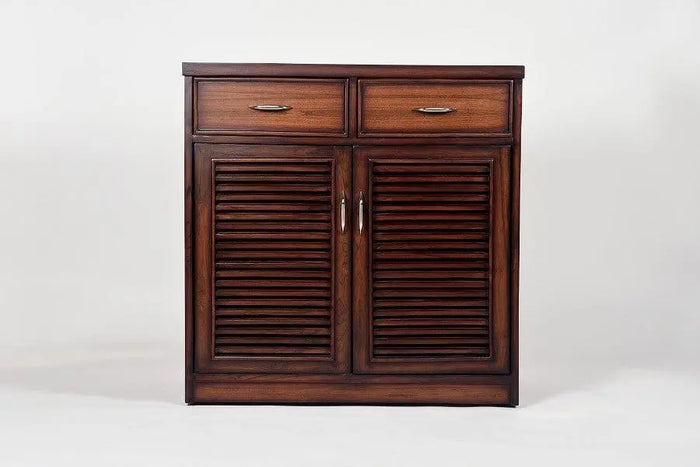 Teak Wood Meenakshi Cabinet Shoe Rack - Ouch Cart