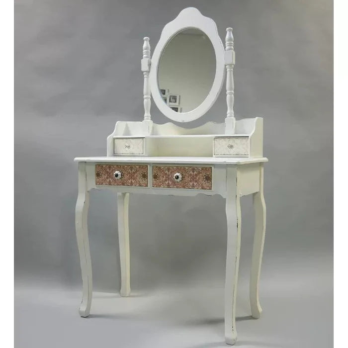Telma Dressing Table with Mirror - Ouch Cart