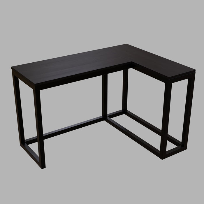 Teresa L Shaped Study Table in Brown Color - Ouch Cart