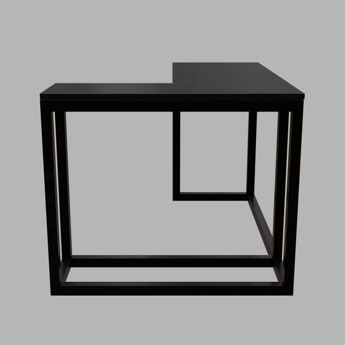 Teresa L Shaped Study Table in Brown Color - Ouch Cart
